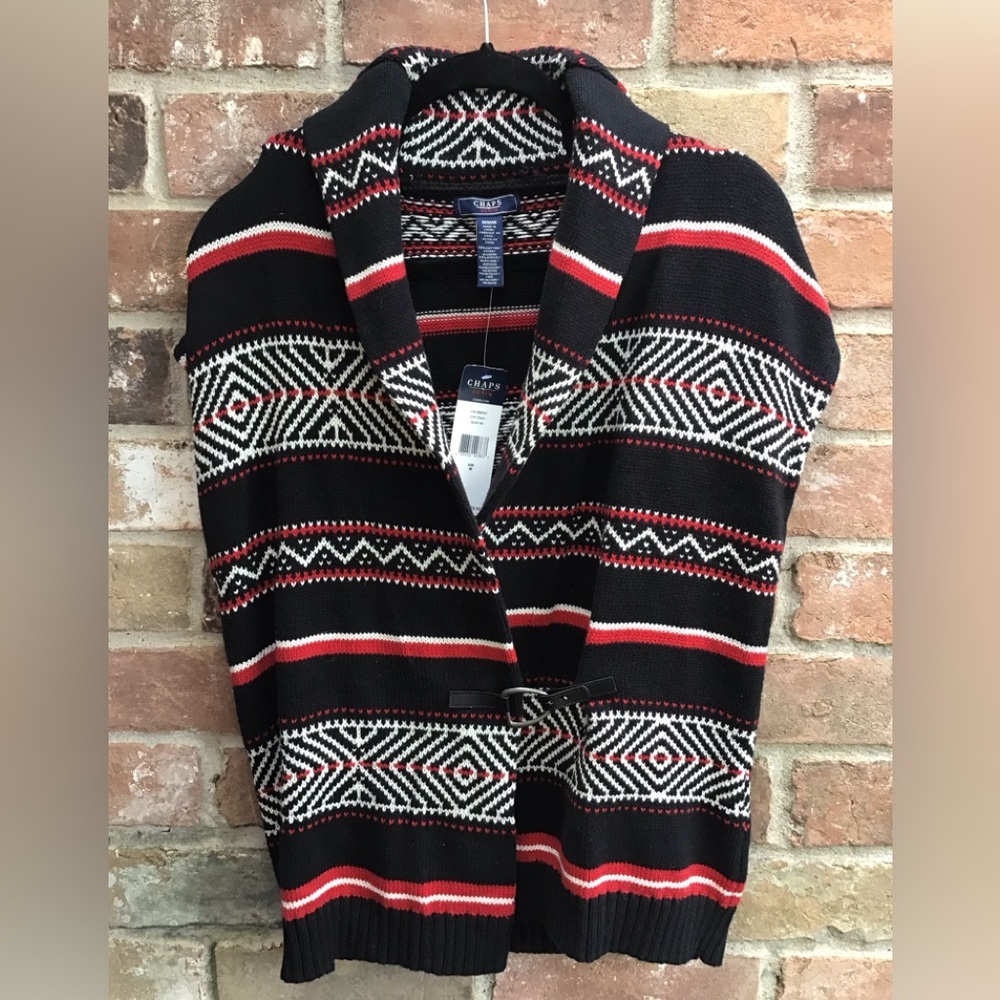 Chaps sweater vest medium